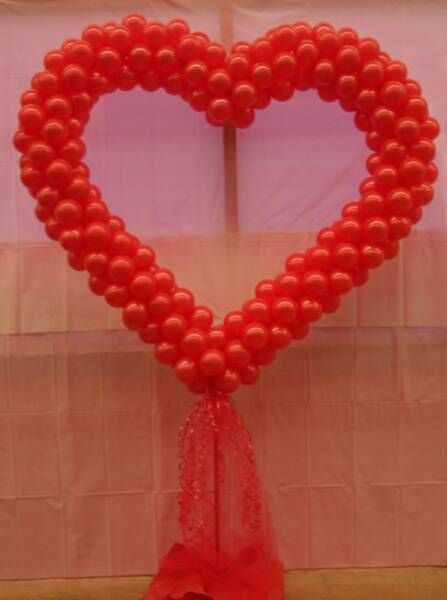 Плетене із кульок серце 125*125см