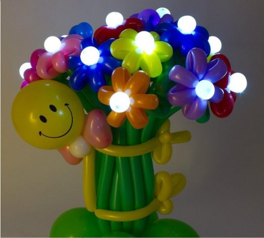 Квіти з кульок, що світяться – ціна/шт