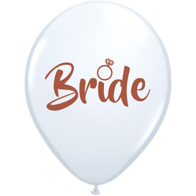 Гелієва кулька “Bride” (32см) – з просоченням Hi-Float.
