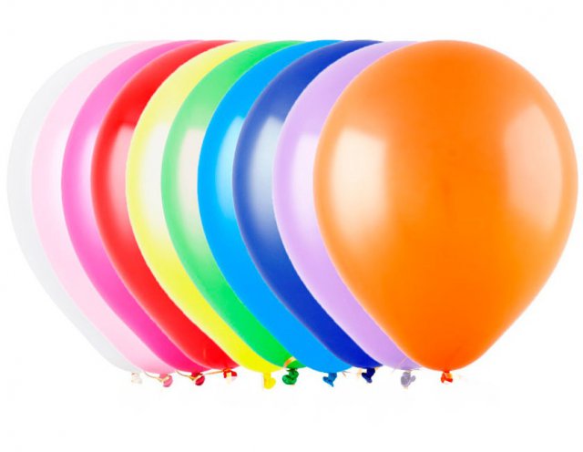 Гелиевый шарик 12″ (32см) — с пропиткой Hi-Float.