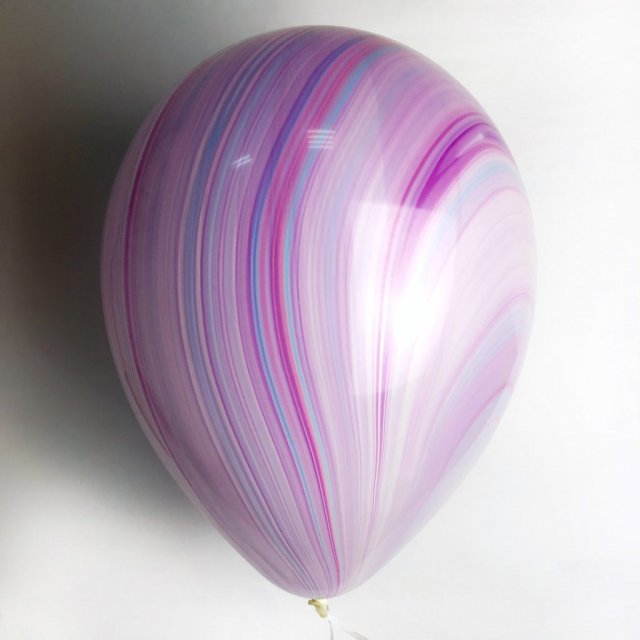 Гелієва куля “Фьюжн Агат” (30см) – із просоченням Hi-Float.