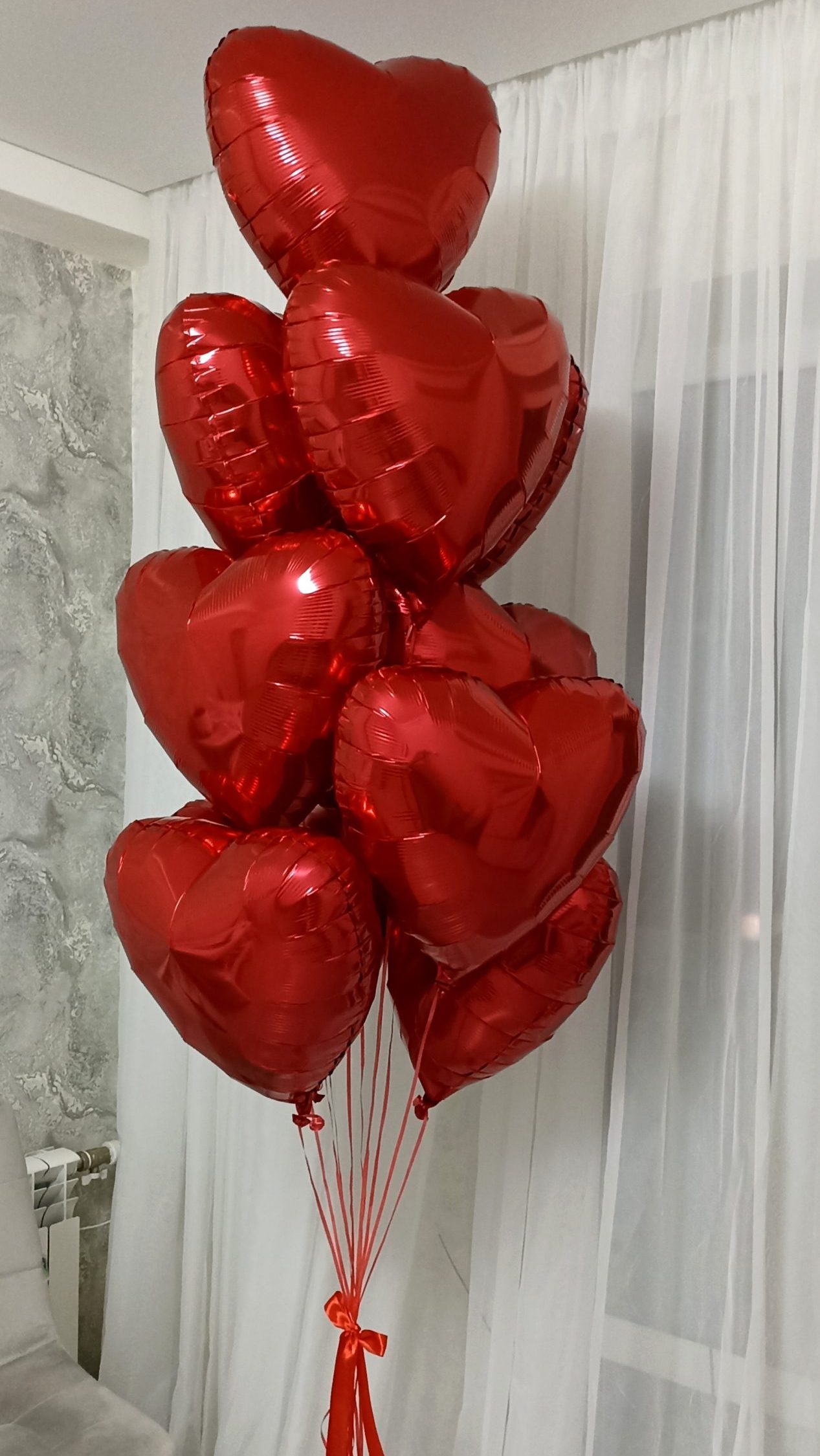 Фонтан з 11 сердечок 45см