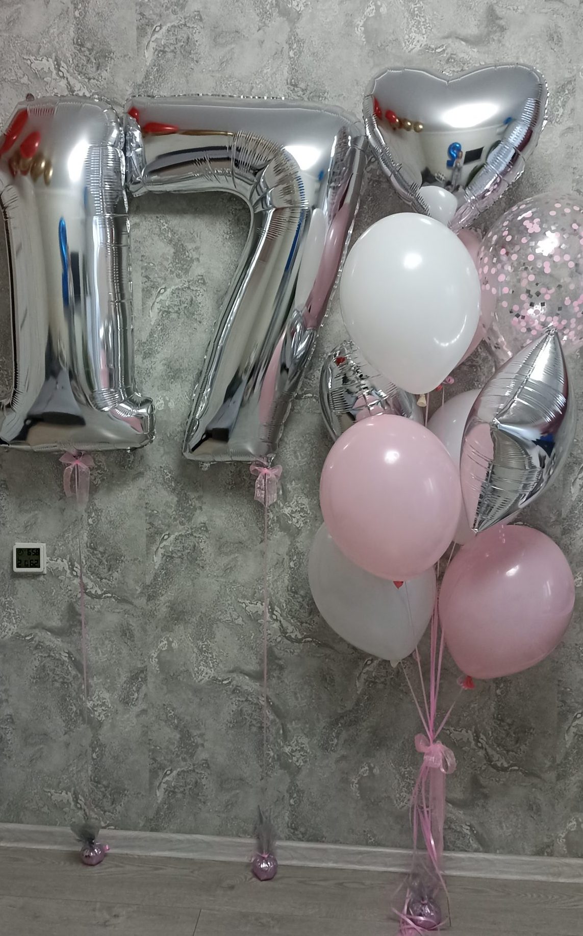 Композиція кульок  на 17 років (12шт)