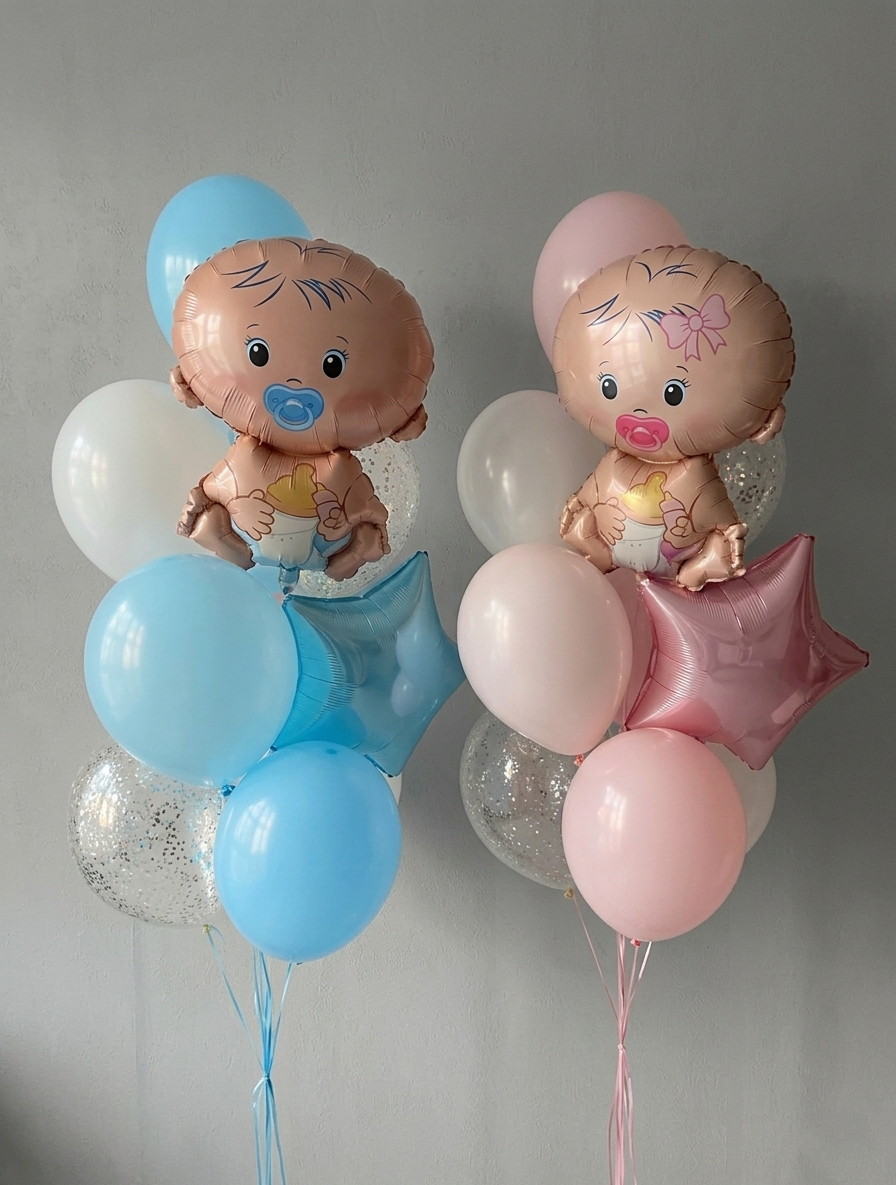 Набір кульок на виписку хлопчика і дівчинки (20 шт)