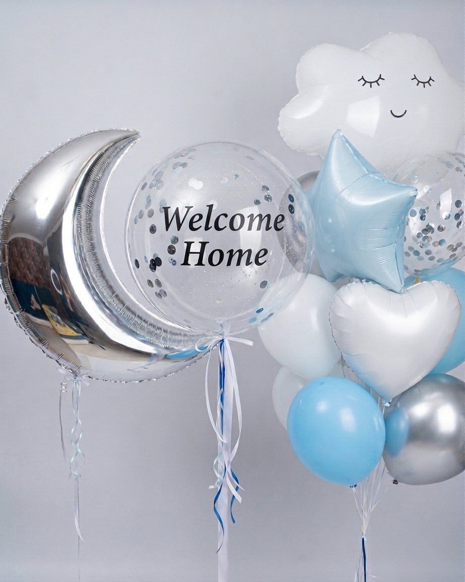 Набір кульок на виписку хлопчика (13 шт)