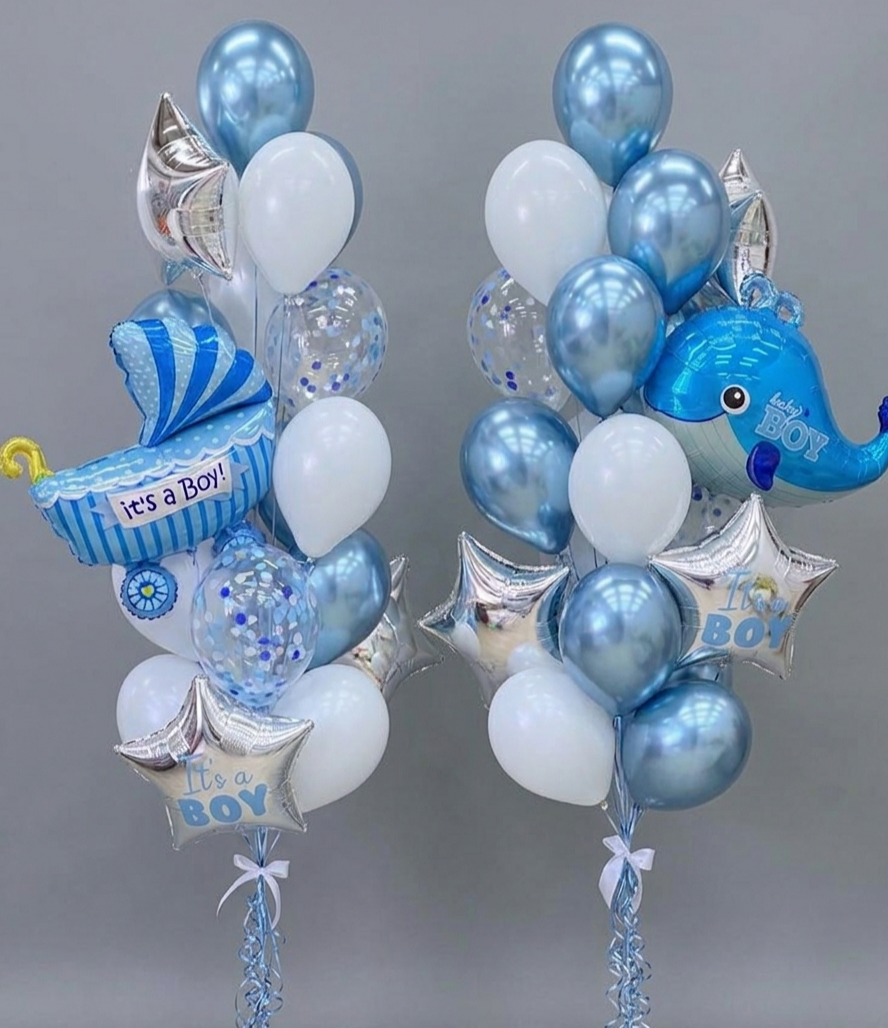 Набір кульок на виписку хлопчика (38 шт)