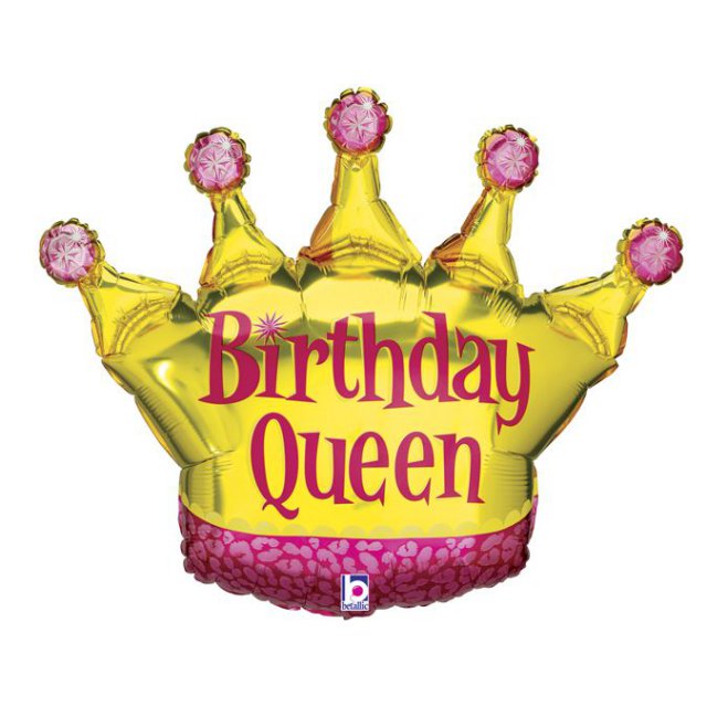 Фольгована корона “Birthday Queen” (58*75см)
