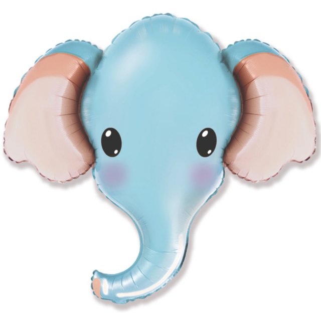 Голубая голова слоника
