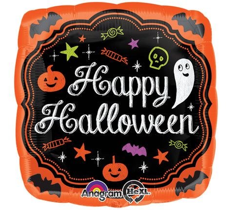 Фольгована кулька Happy Halloween 45 см