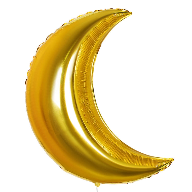 Фольгований місяць золото 89*60 см